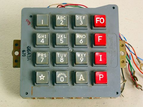 un teclado western electric modelo 66a3a dtmf