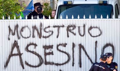José Bretón, en agosto de 2012, durante el registro en la finca de Las Quemadillas de Córdoba en la que mató a sus dos hijos, Ruth y José.