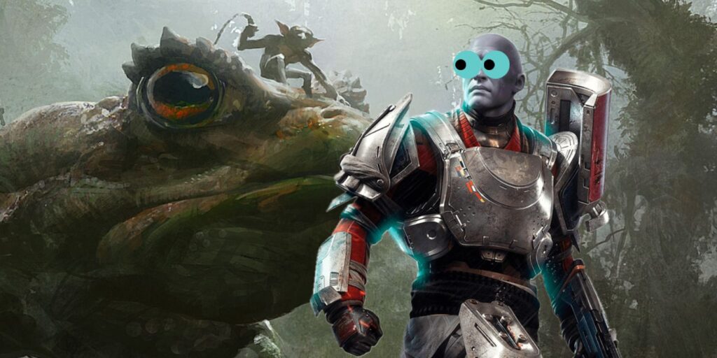 Destiny 2 debería usar las monturas de ranas gigantes del arte conceptual de Destiny