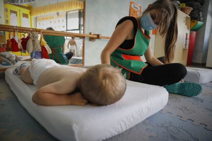 La escuela Gloria Fuertes de Arganda del Rey cuando reabrió en julio.