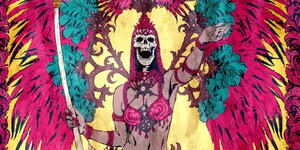 El cartel del estilo del arte del tatuaje del ejército de los muertos es increíblemente genial