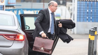 El coronel Diego Pérez de los Cobos llega a la Audiencia Nacional, en una imagen tomada en enero de 2020.
