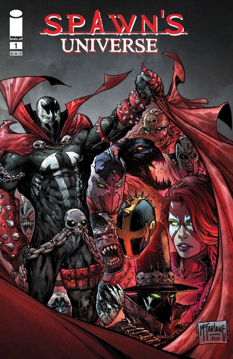 spawns universe 1 cubierta de todd mcfarlane