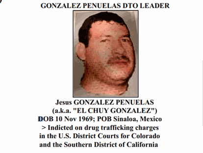 Jesús Chuy González Peñuelas en una imagen distribuida por el Gobierno de Estados Unidos.