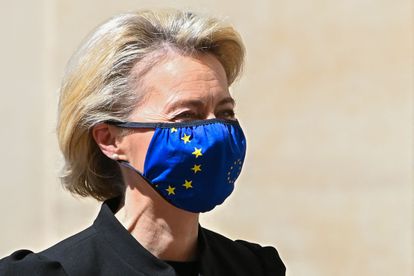 La presidenta de la Comisión, Ursula von der Leyen, este sábado en el Vaticano.