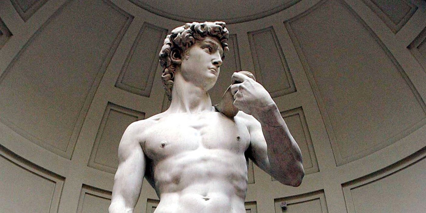 Jugador de Valheim hace un busto de David usando solo soportes para artículos