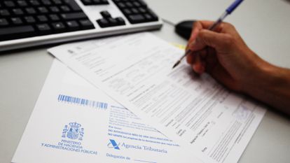 Formularios para completar la declaración de la renta.