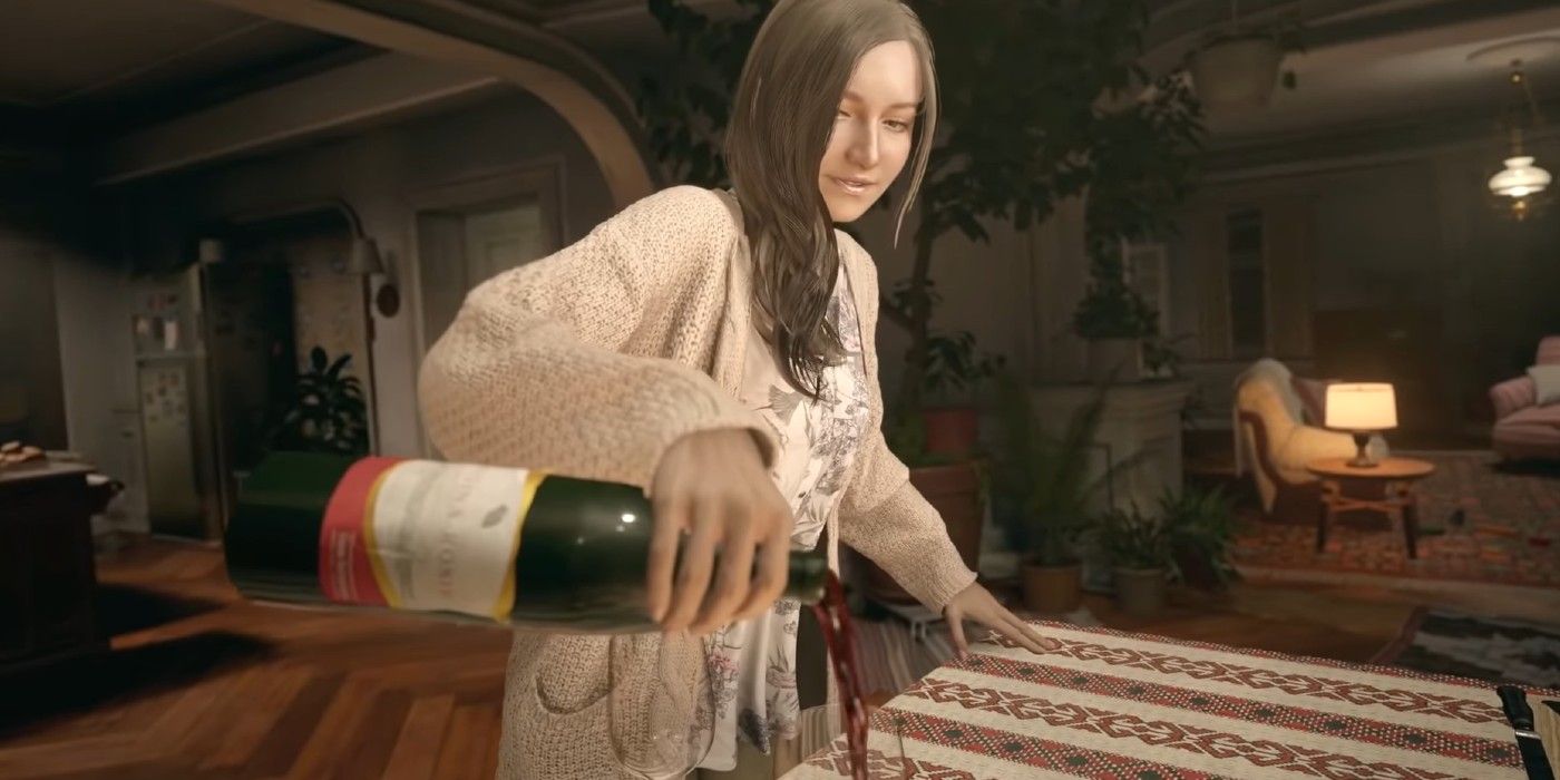 La casa de Ethan y Mia en Resident Evil Village tiene demasiado vino