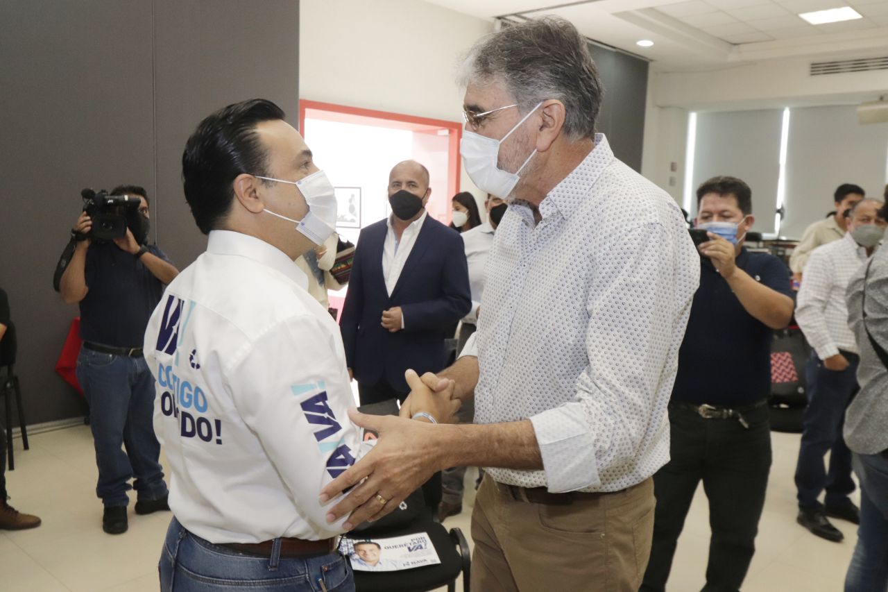 Luis Nava ante CMIC presenta plan de obra pública municipal