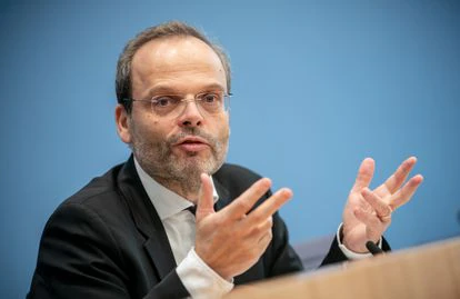 Felix Klein, en una rueda de prensa en noviembre en Berlín.