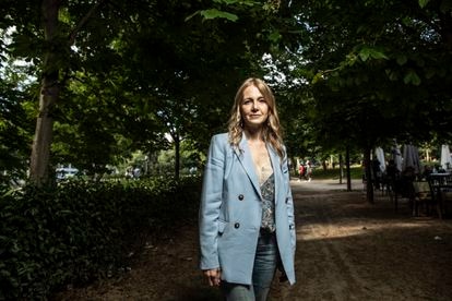 Cristina Terzaghi, historiadora del arte italiana experta en Caravaggio, este viernes en Madrid.