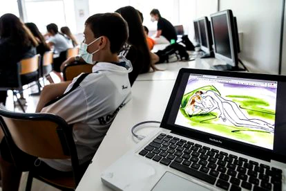 Un momento de la clase de educación sexual en Escuela 2.