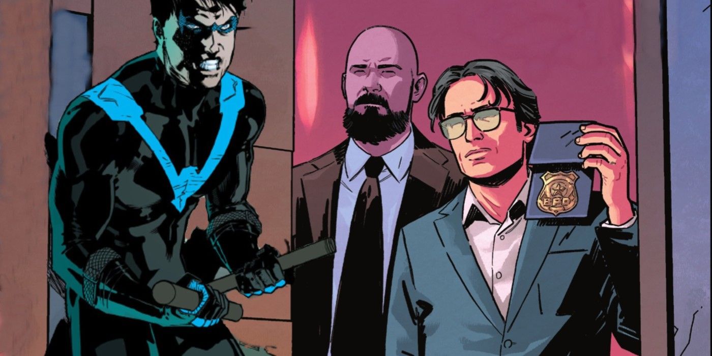 Nightwing tiene una razón por la que no trabaja con policías |