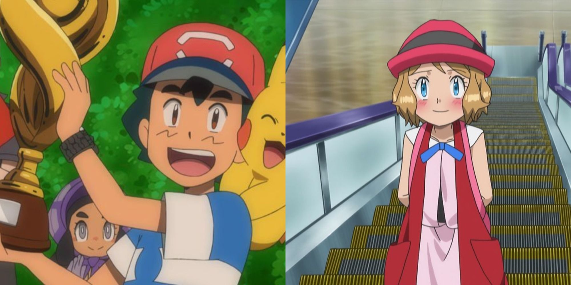 capitulo del beso de iris y ash de pokemon