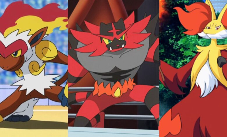 Pokémon: la forma final de cada iniciador de fuego, clasificada |