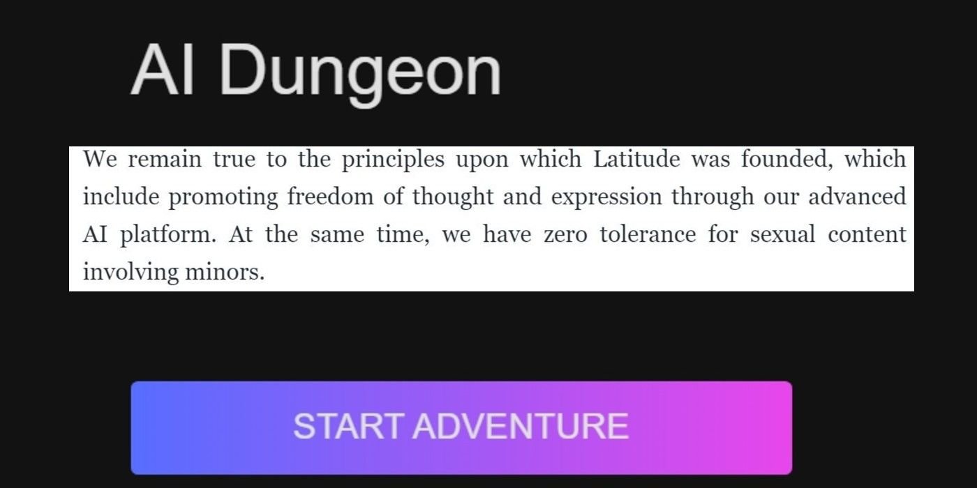 Por qué AI Dungeon no es seguro para los niños en este momento |