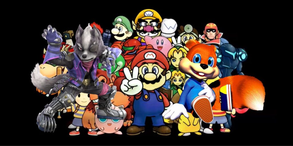 Smash 64 Mod agrega a Conker y Wolf como luchadores |