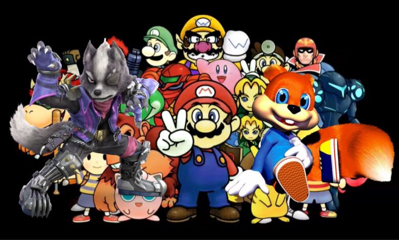 Smash 64 Mod agrega a Conker y Wolf como luchadores |