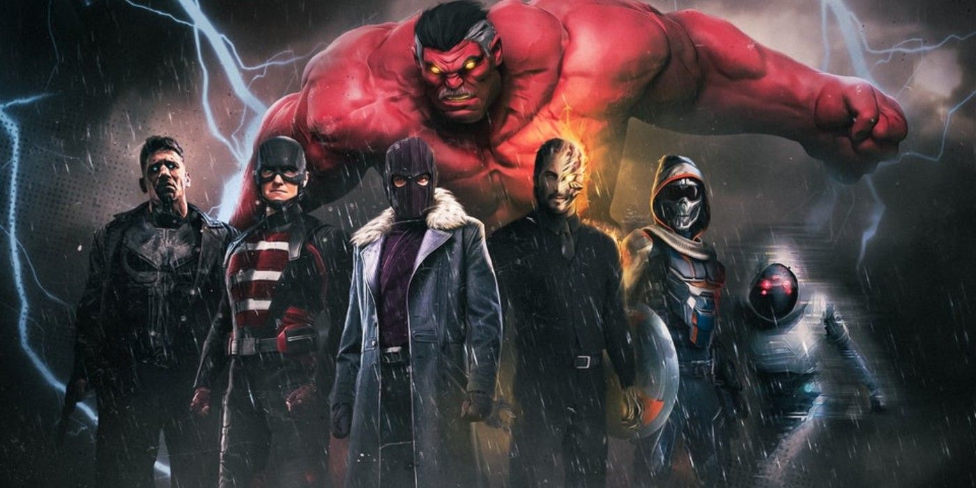 Thunderbolts MCU Cast Imagined In Dark & ​​Moody Fan Art