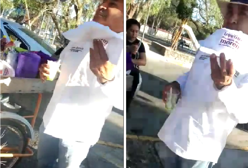 VIDEO:“Confiamos en usted y nos pagó mal, sinvergüenza”, mujer reclama a Lupe García candidato de MORENA