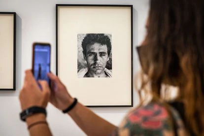 Retrato de Walker Evans del escritor James Agee, que se exhibe en en Bombas Gens.