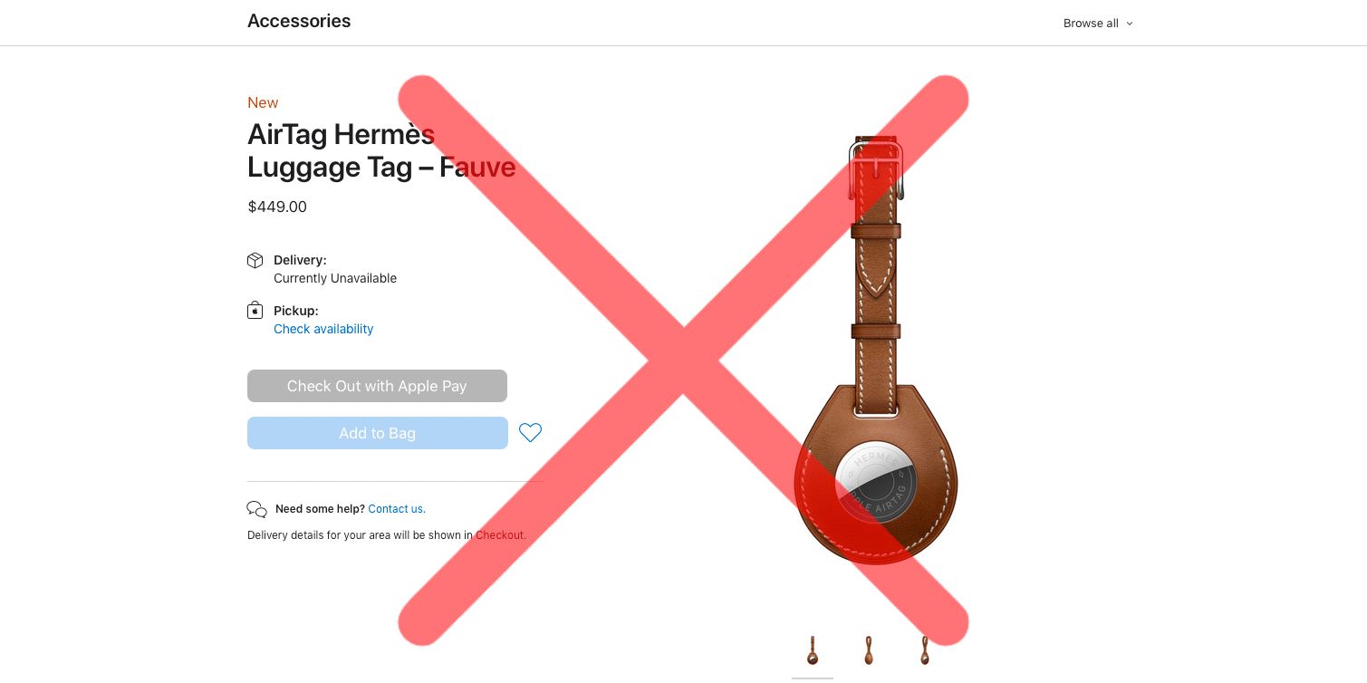 ¿Se están desmoronando los AirTags Hermès de más de 300 dólares de Apple?  |