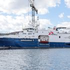 Vista del Geo Barents, el nuevo barco de rescate de Médicos Sin Fronteras.