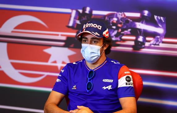 Fernando Alonso, en el GP de Azerbaiyán de F1 2021