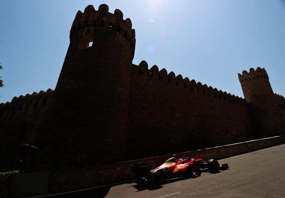 Carlos Sainz, en Bakú