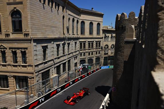 Carlos Sainz, en Bakú