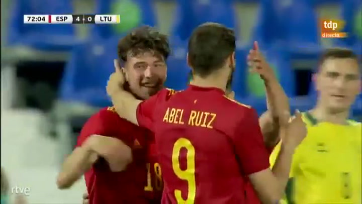Puado cierra la goleada de España ante Lituania Puado cierra la goleada de España ante Lituania