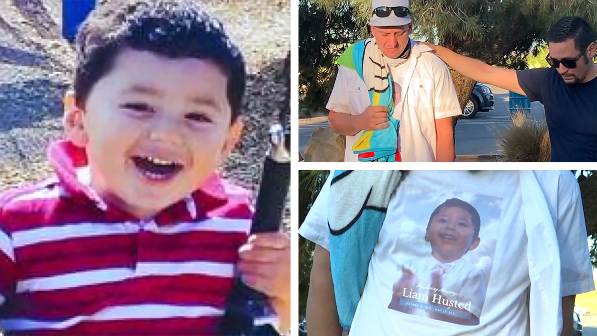 Con una cobija de Liam: padre viaja a Las Vegas para vigilia en honor a su hijo asesinado