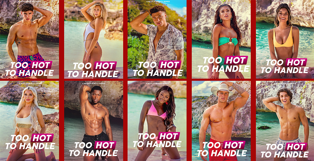 netflix demasiado caliente para manejar la copia de los carteles del reparto de la temporada 2