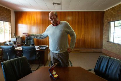 Gawie Snyman, Gawie Snyman, alcalde independiente de Orania, fotografiado el pasado 1 de junio