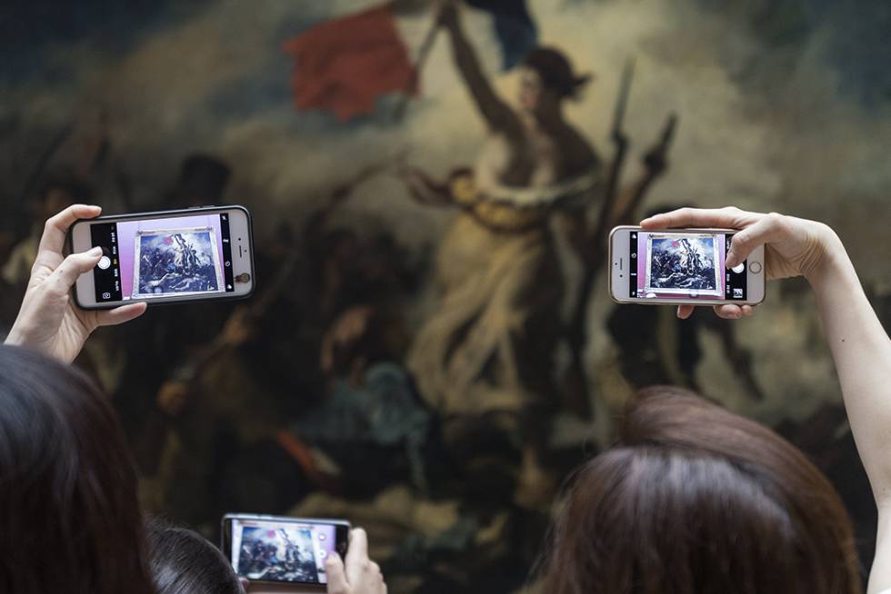 'La Libertad guiando al pueblo. Obras maestras' (2017), de Antonio Pérez Río, de la galería Cámara Oscura.