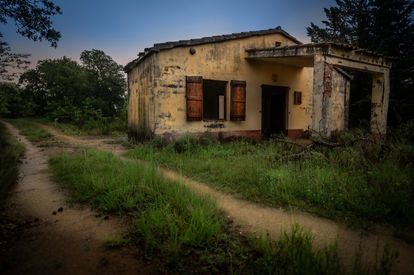 Una vivienda abandonada en Suelves. 