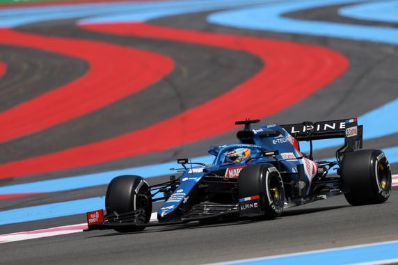 Fernando Alonso, en el GP de Francia de F1 2021