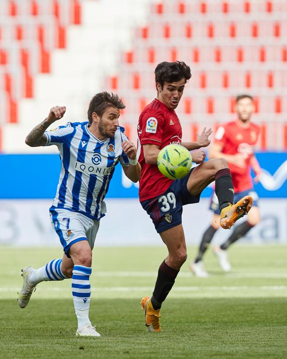 Manu Sánchez, lateral izquierdo de Osasuna cedido por el Atlético de Madrid