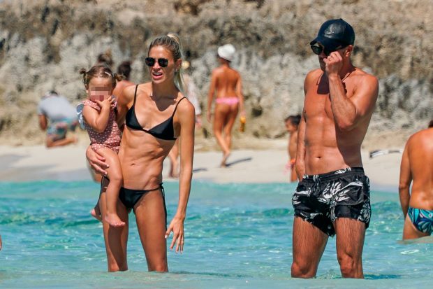 Diego Simeone y Carla Pereyra