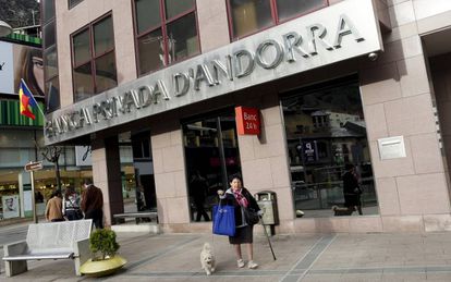 Una sucursal de la Banca Privada d'Andorra, en marzo de 2015.