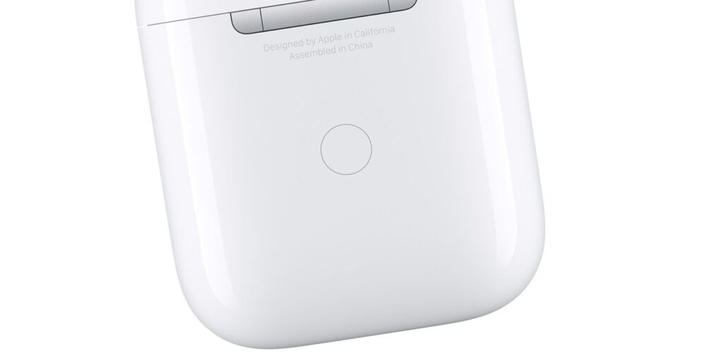 AirPods: Explicación del botón en la parte posterior |