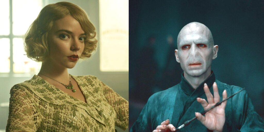 Anya Taylor-Joy y Ralph Fiennes en la película de terror The Menu