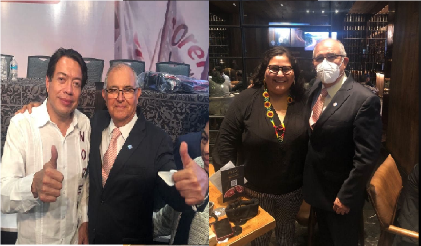 Armando Sinecio diputado electo, se reúne con líder nacional de MORENA, acuerdan agenda de trabajo