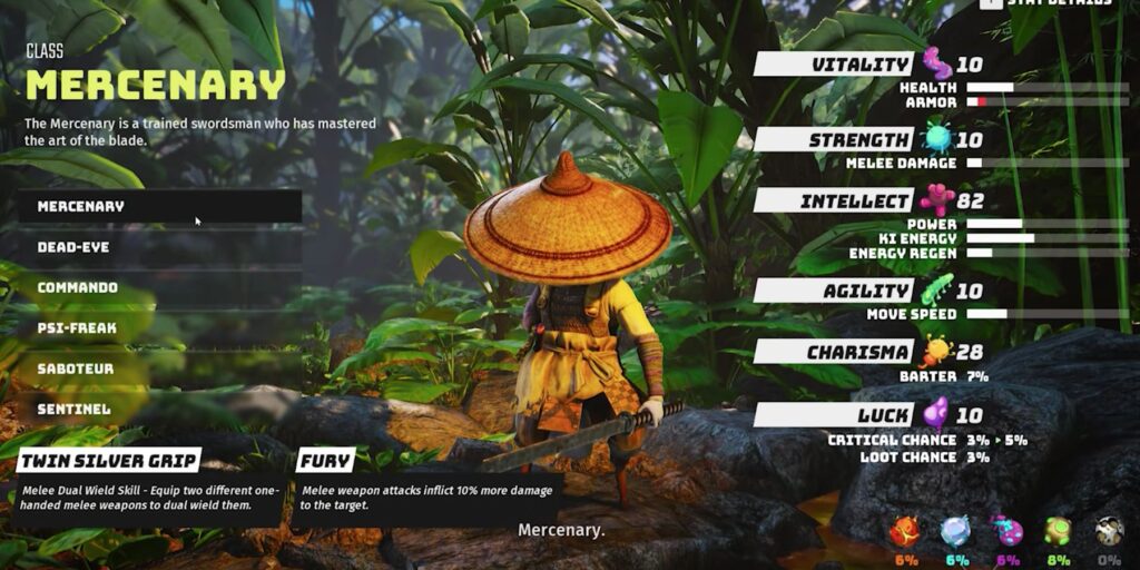 Biomutant: Las mejores ventajas para la clase mercenaria |