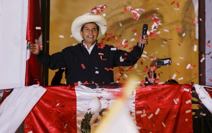 Castillo se declara vencedor en la segunda vuelta de las presidenciales de Perú
