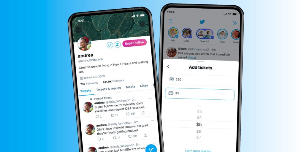Cómo probar los nuevos súper seguidos y espacios con entradas de Twitter