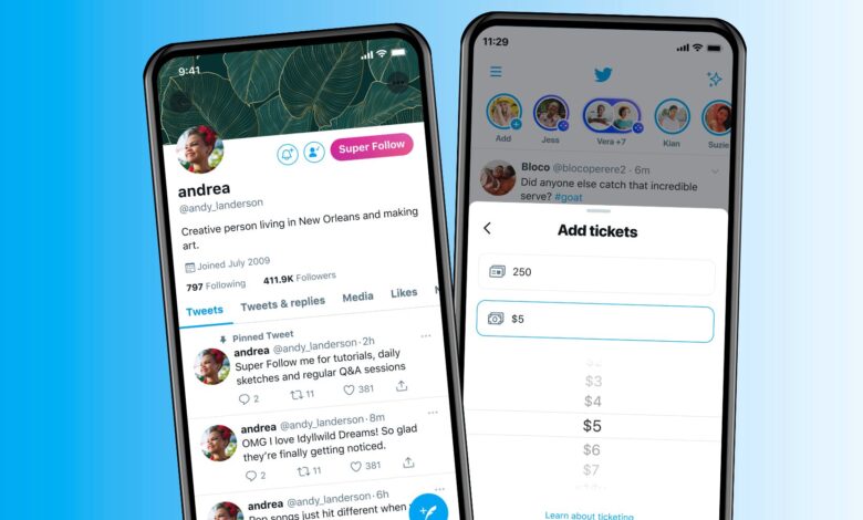 Cómo probar los nuevos súper seguidos y espacios con entradas de Twitter