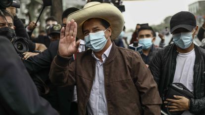 Pedro Castillo, en Lima (Perú).