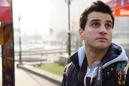 El informático David Méndez, de 34 años, ha creado una página para ayudar a los afectados por la presunta oferta de la empresa Ocio Hoteles. En la imagen, en una visita turística a Ucrania antes de la pandemia.