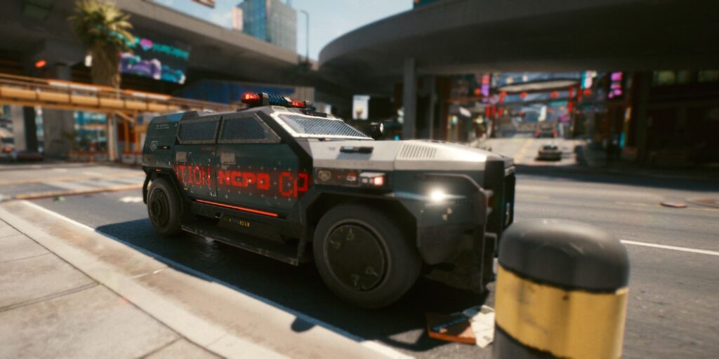 El jugador de Cyberpunk 2077 nota detalles sutiles sobre la policía del juego